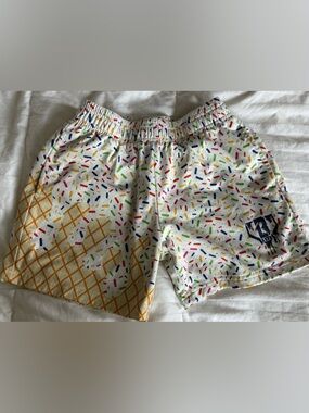 Baseball Lifestyle 101- Youth Ice Cream Print White Sprinkles Shorts